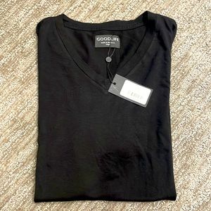 Goodlife Men's Black V-Neck Tee shirt